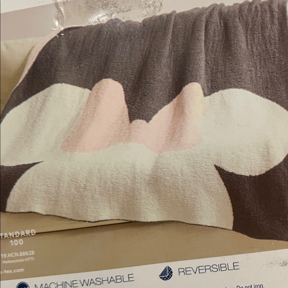 The Big One Pink and White Throw Blanket